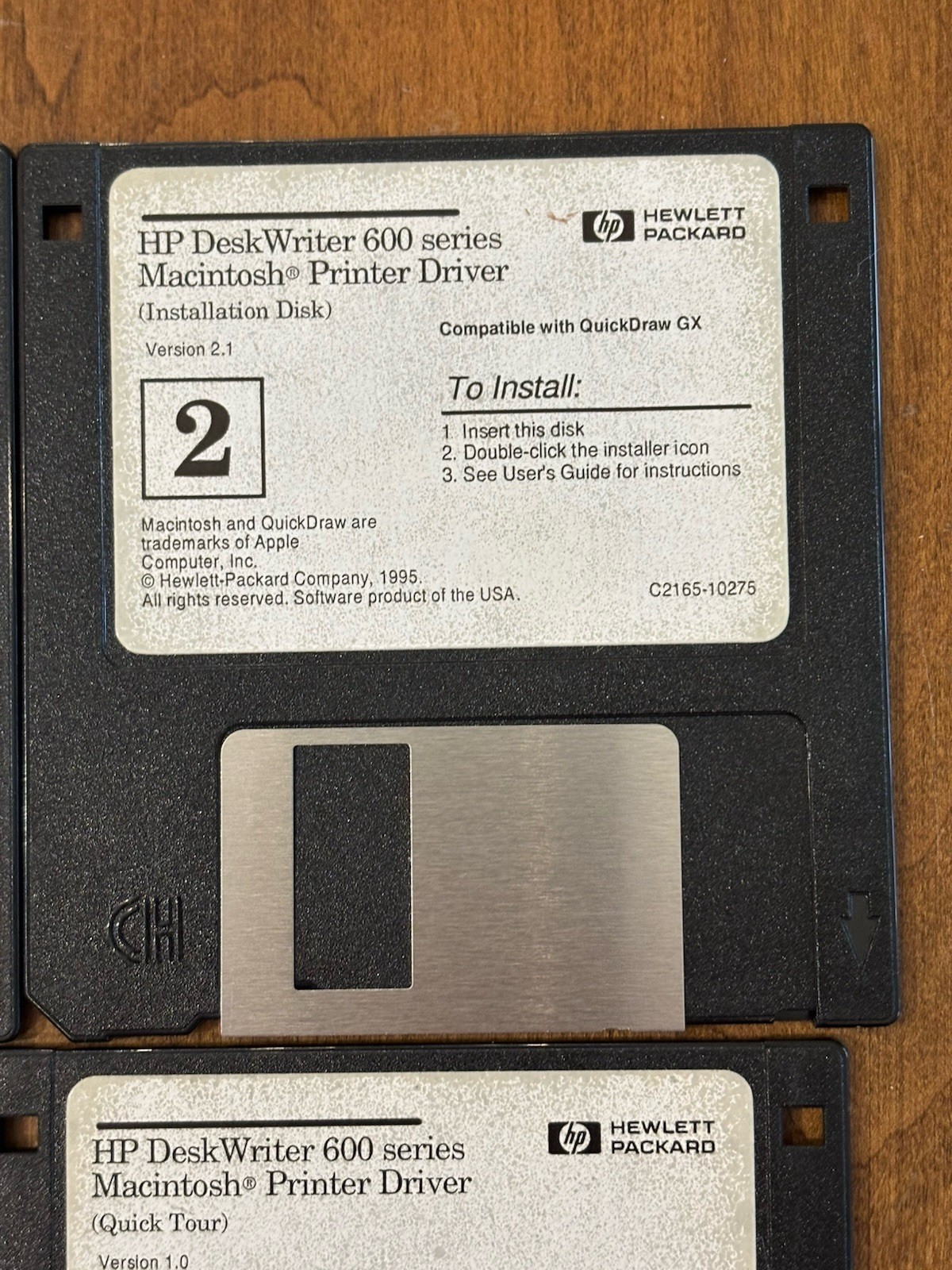 HP Deskwriter 600 3.5 Disk Lot Of 4 Macintosh Printer Driver 1-4