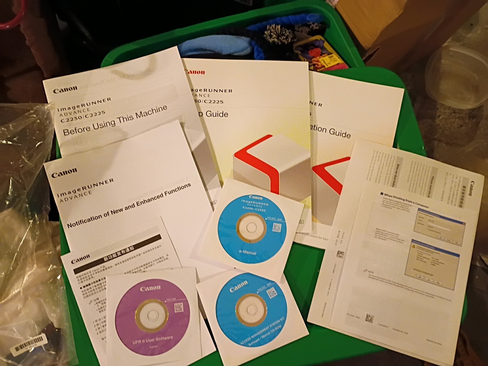 Canon imagerunner Advance C2230/C2225 Software And Manuals Fx6-6426-000 New