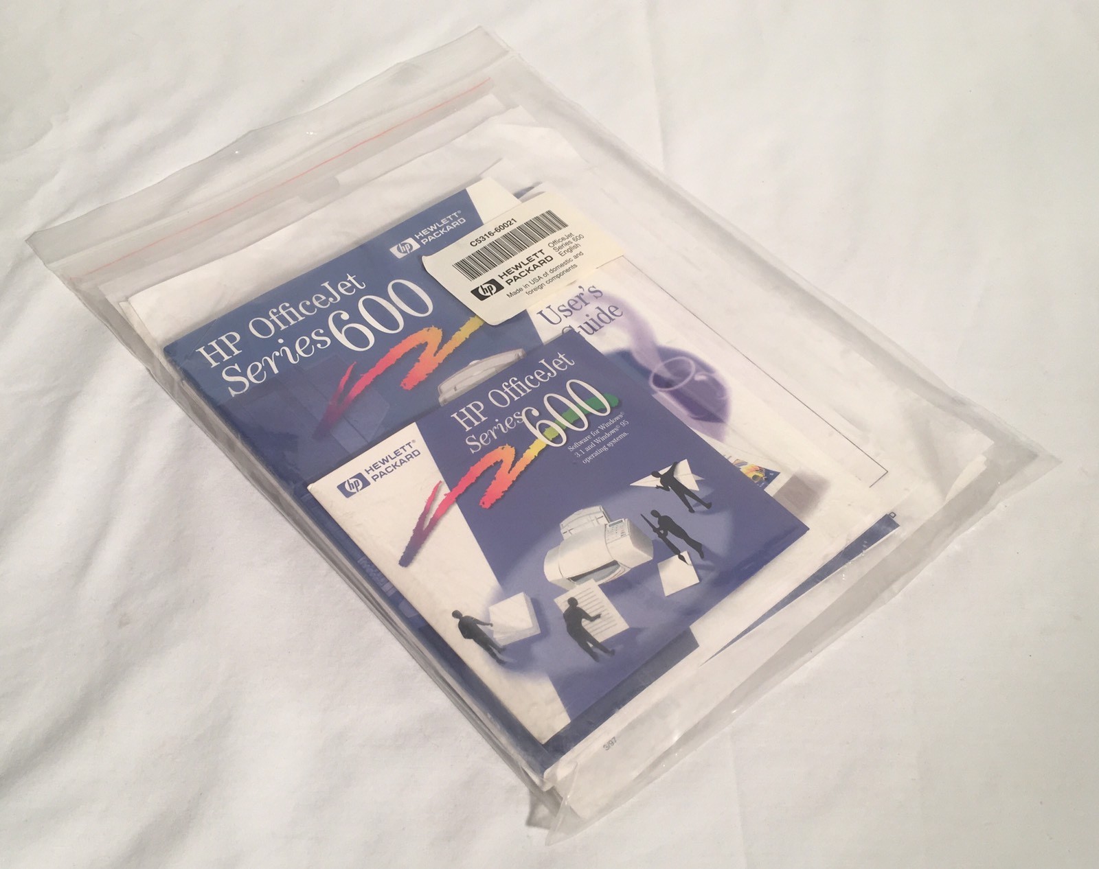 Hewlett Packard HP OfficeJet Series 600 Driver Software CD & Manuals Windows 3.1