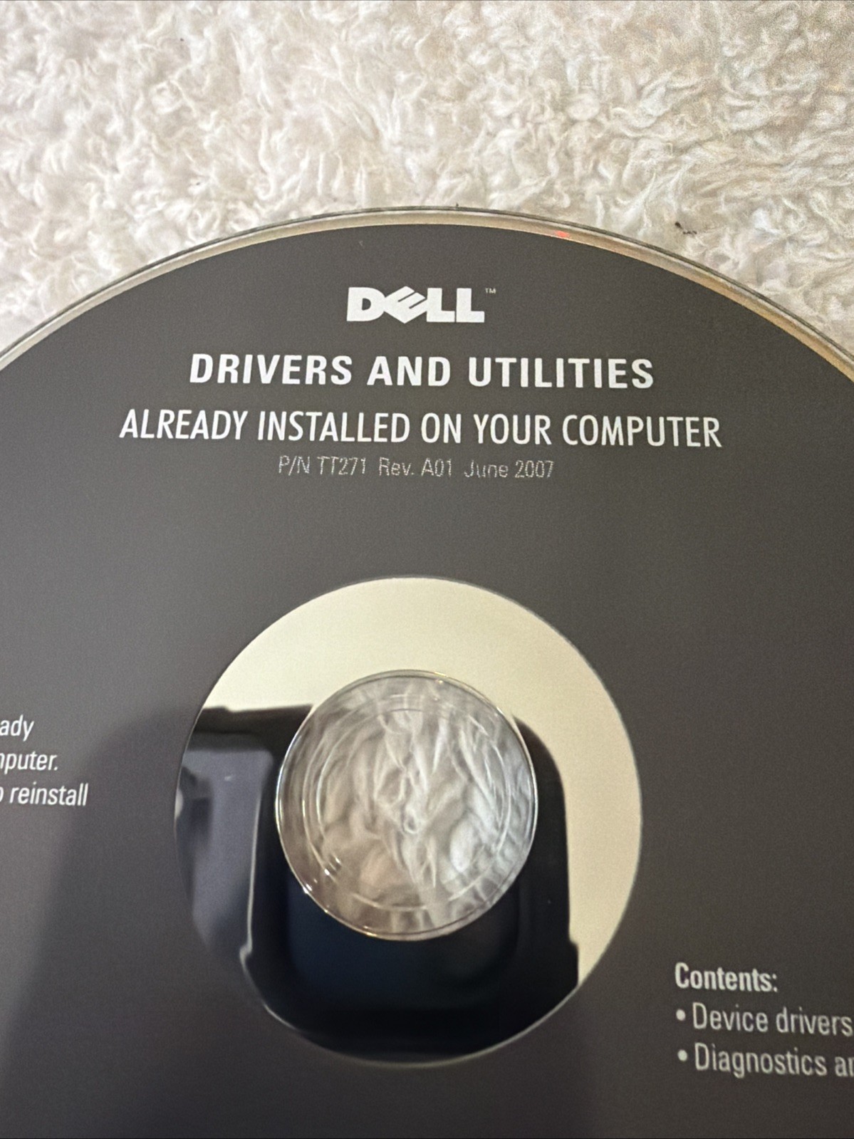 Dell Drivers & Utilities Reinstalling Inspiron 531/531s Vtg PC CD ROM Software