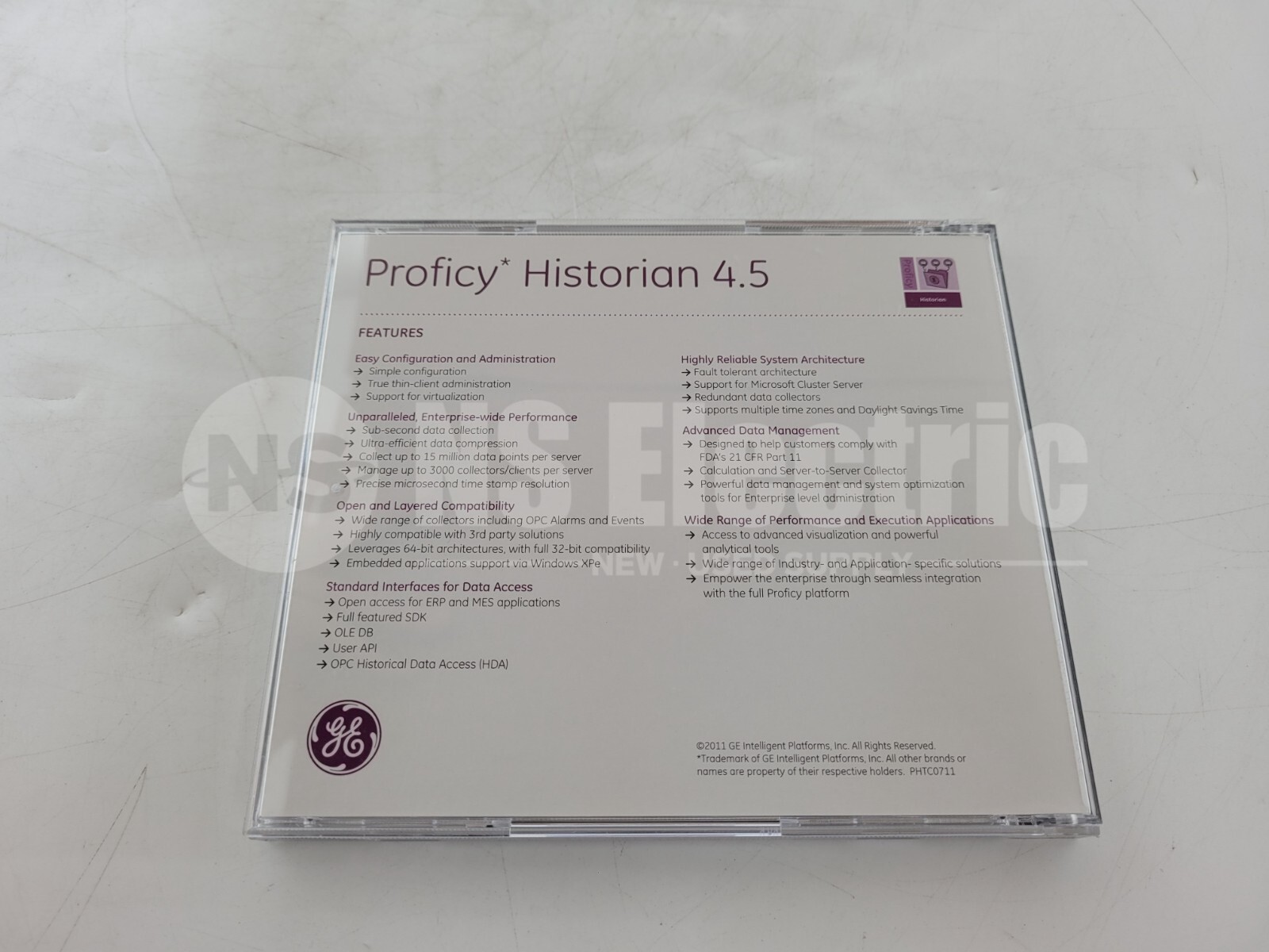 GE proficy* historian 4.5 Intelligent Platforms