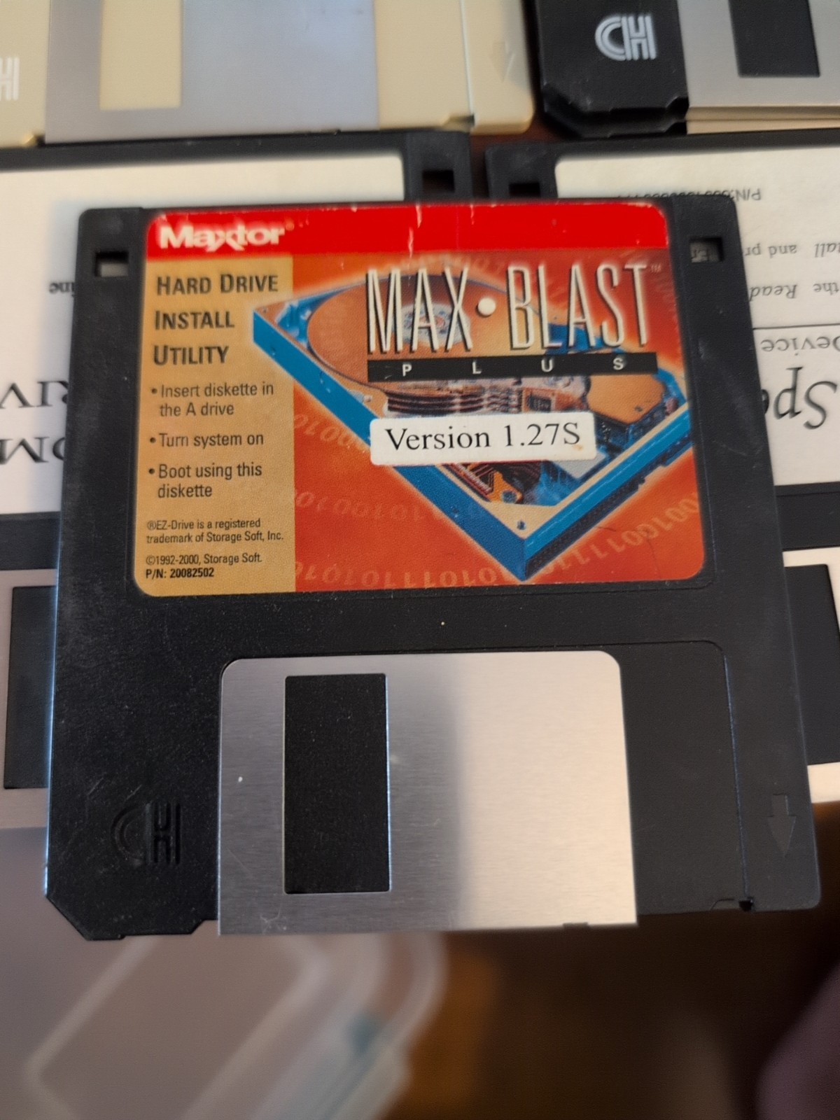 Maxtor Max Blast PLUS Version 1.27S 3.5″ Floppy Disk Hard Drive Install Utility