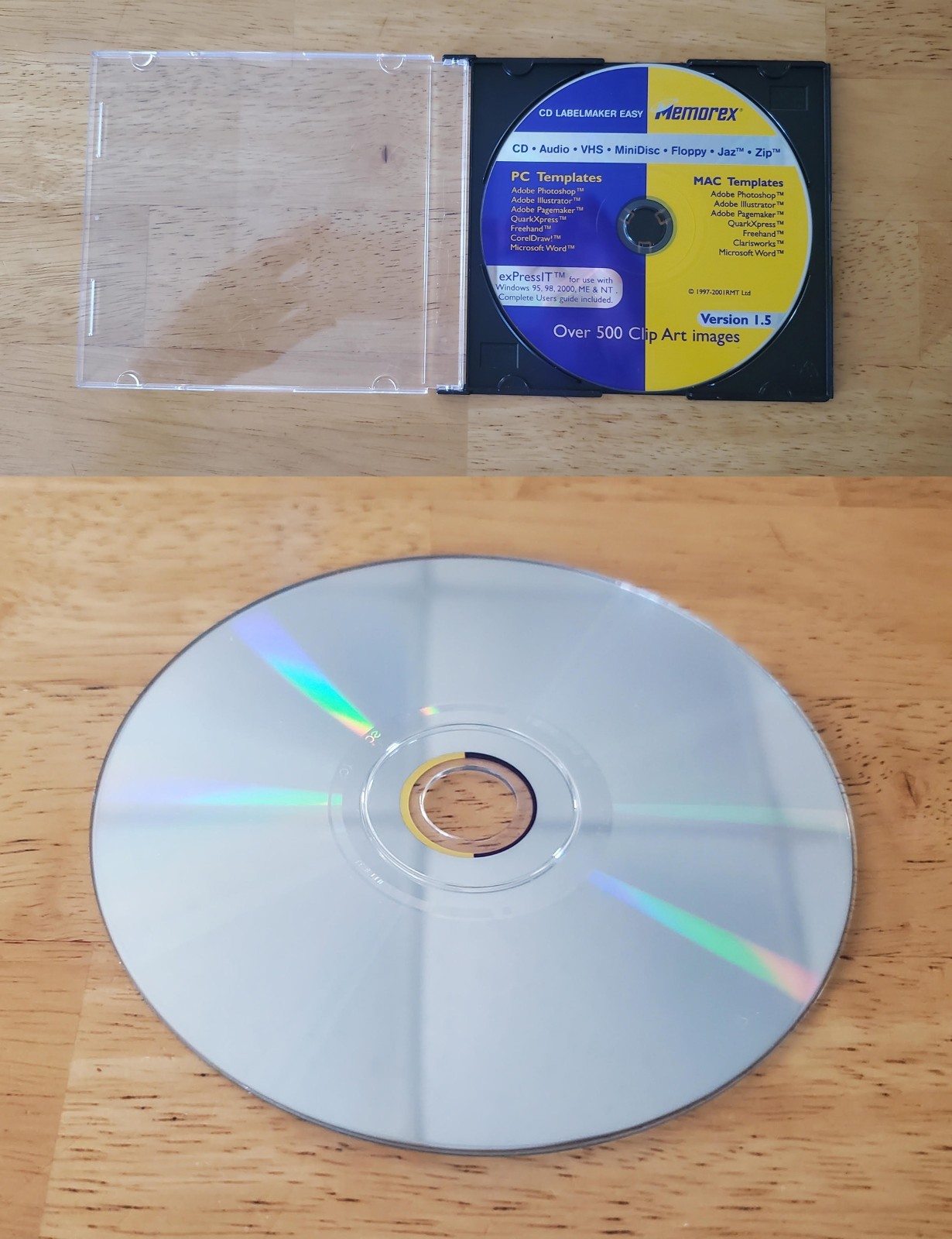 Lot of 15 vintage photo/print editing & misc software discs — FREE SHIPPING