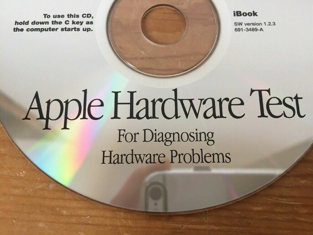 Mac Macintosh iBook Hardware Test 1.2.3 Software System Diagnostic CD-ROM Disc