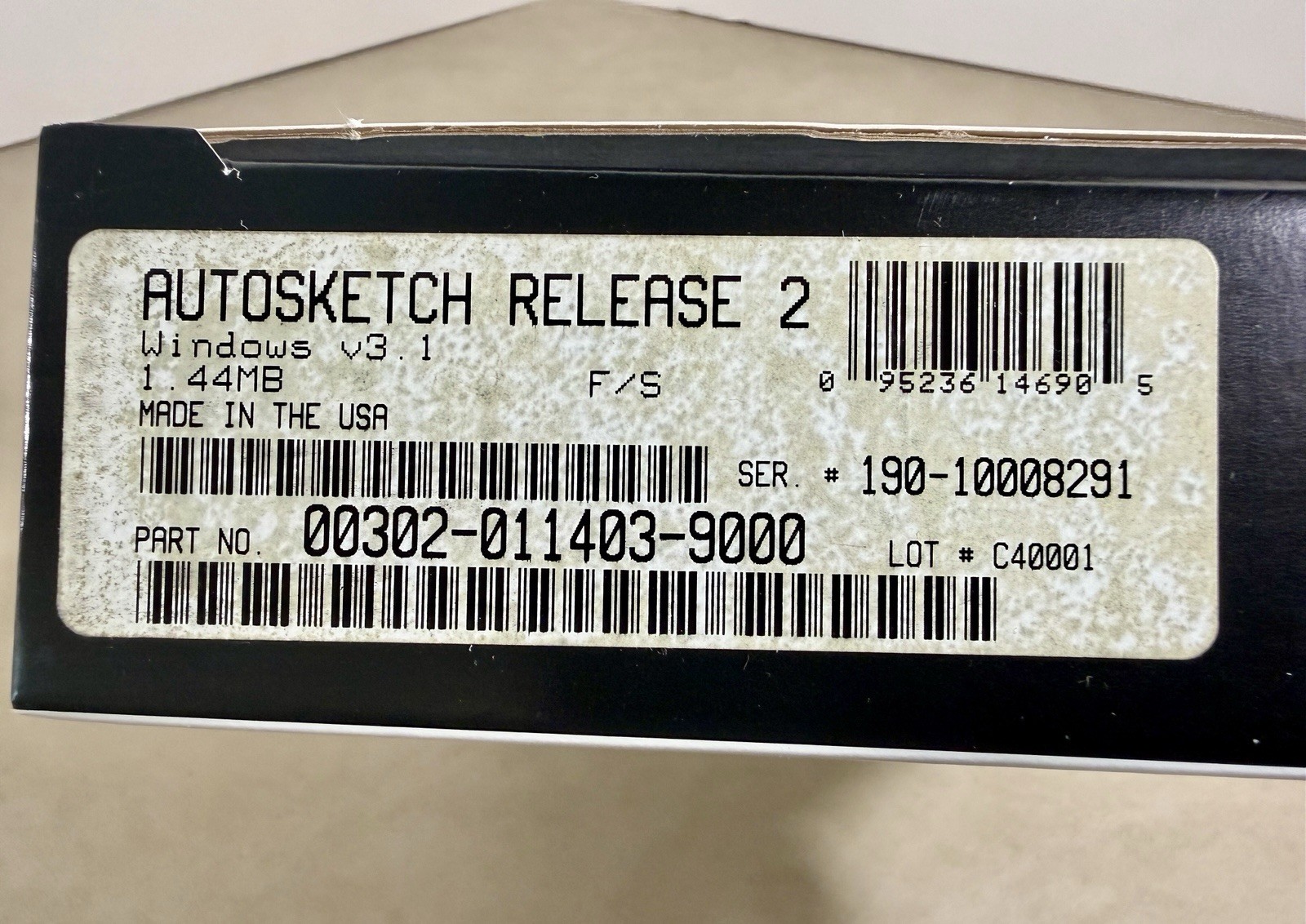 AutoDesk AutoSketch Release 2 for Windows 3.1 on 3.5″ Floppy Disks Brand New