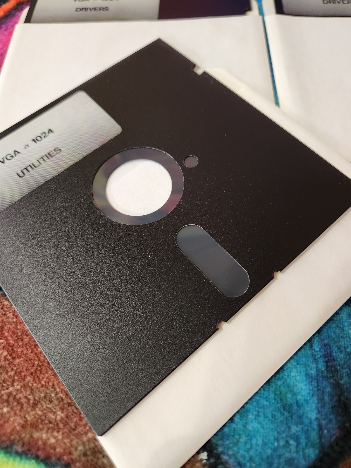 VGA 1024 Drivers And Utilities Disks – Lot Of 3 – 5.25″ Floppy Disk