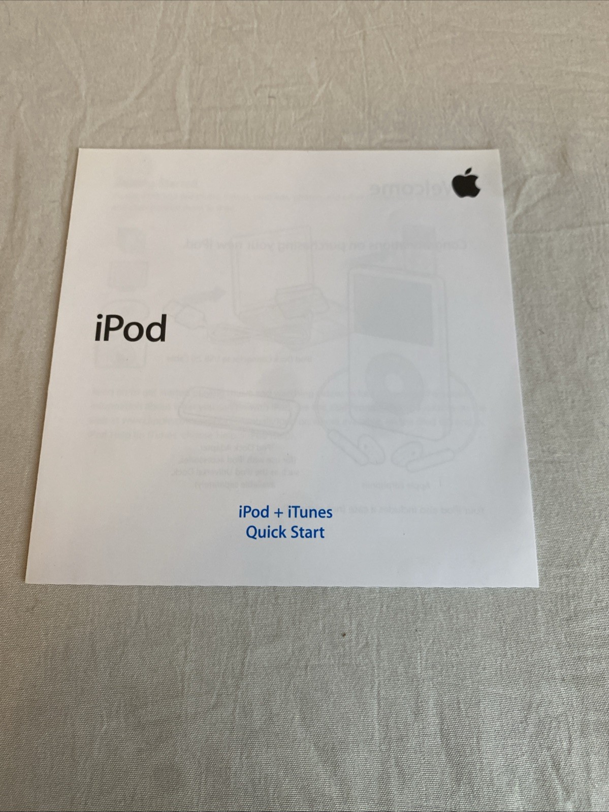 Apple iPod + iTunes Software Installation Disc CD-ROM With Stickers And Guide