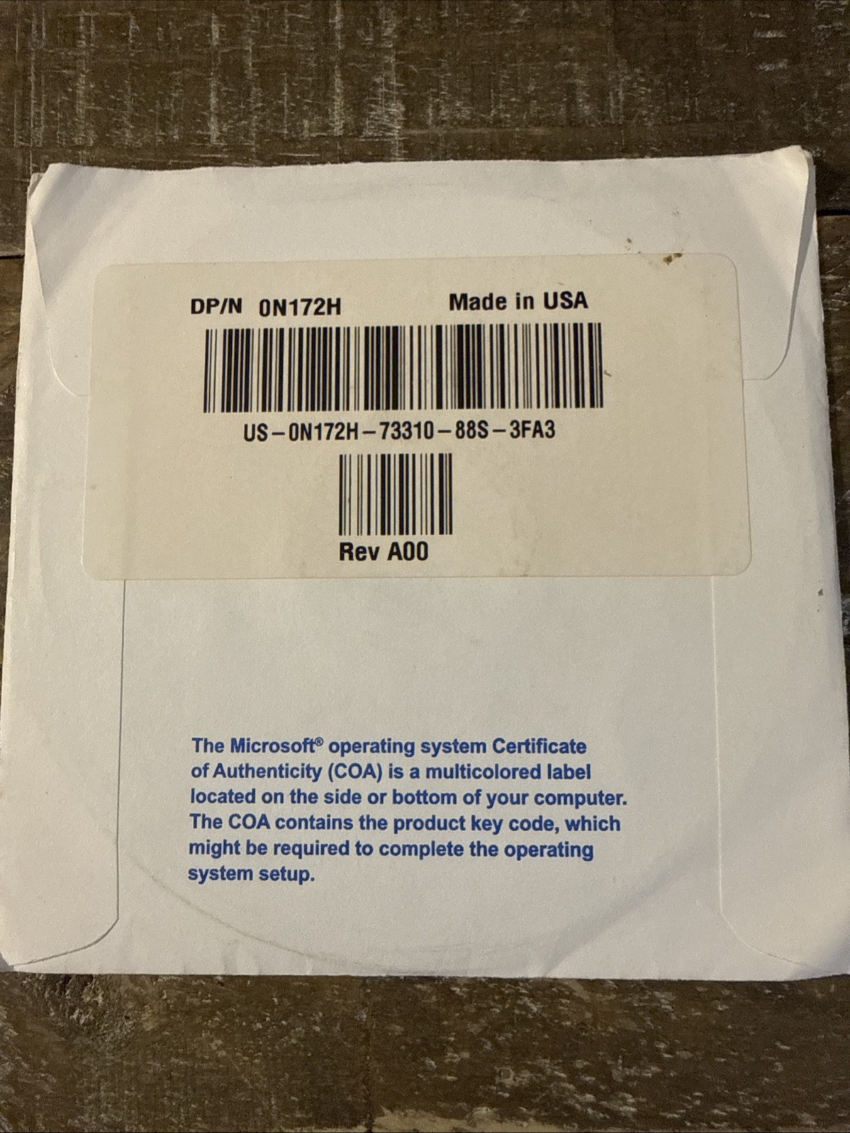 Dell Operating System Windows Vista Home Premium Software PC Cd Rom
