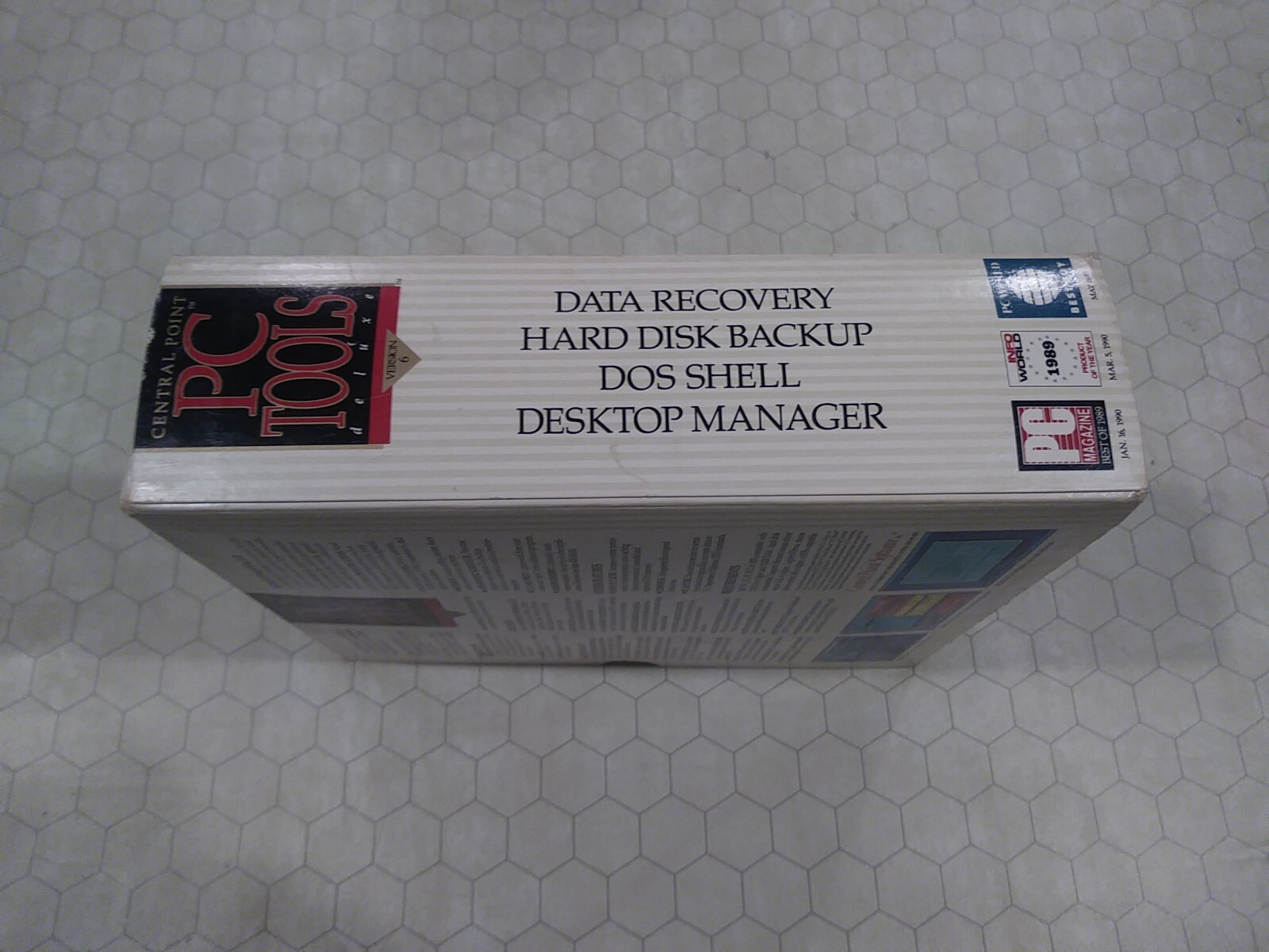 Central Point PC Tools Deluxe Version 6, DOS, 3.5″ and 5.25″ floppy disks, 1990