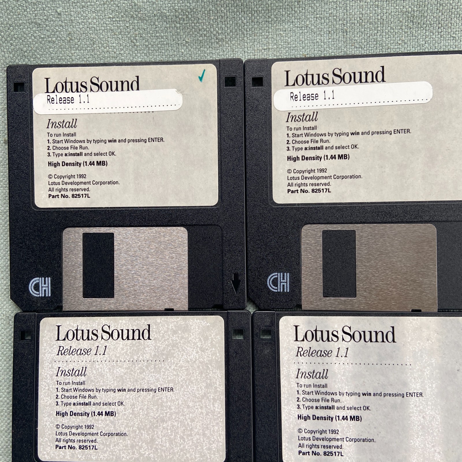 Vintage Computer Drivers Lot Audio Lotus Sound 1.1 1992 IBM Release 1.1 Install