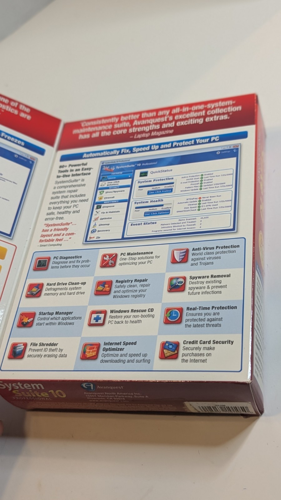 Avanquest System Suite 10 Professional PC Tune Up Repair Security Software 3 PC