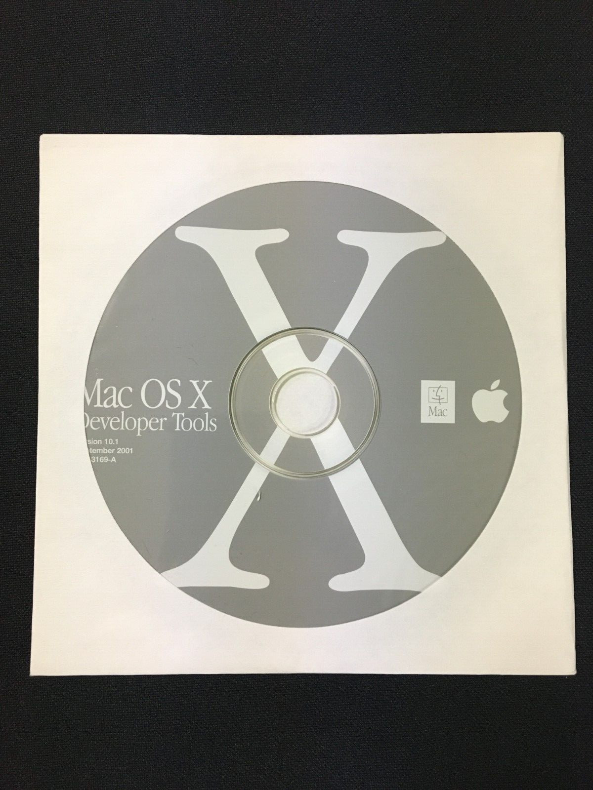 Mac OS X Developer Tools CD Disk – Version 10.1 – 691-3169-A – September 2001