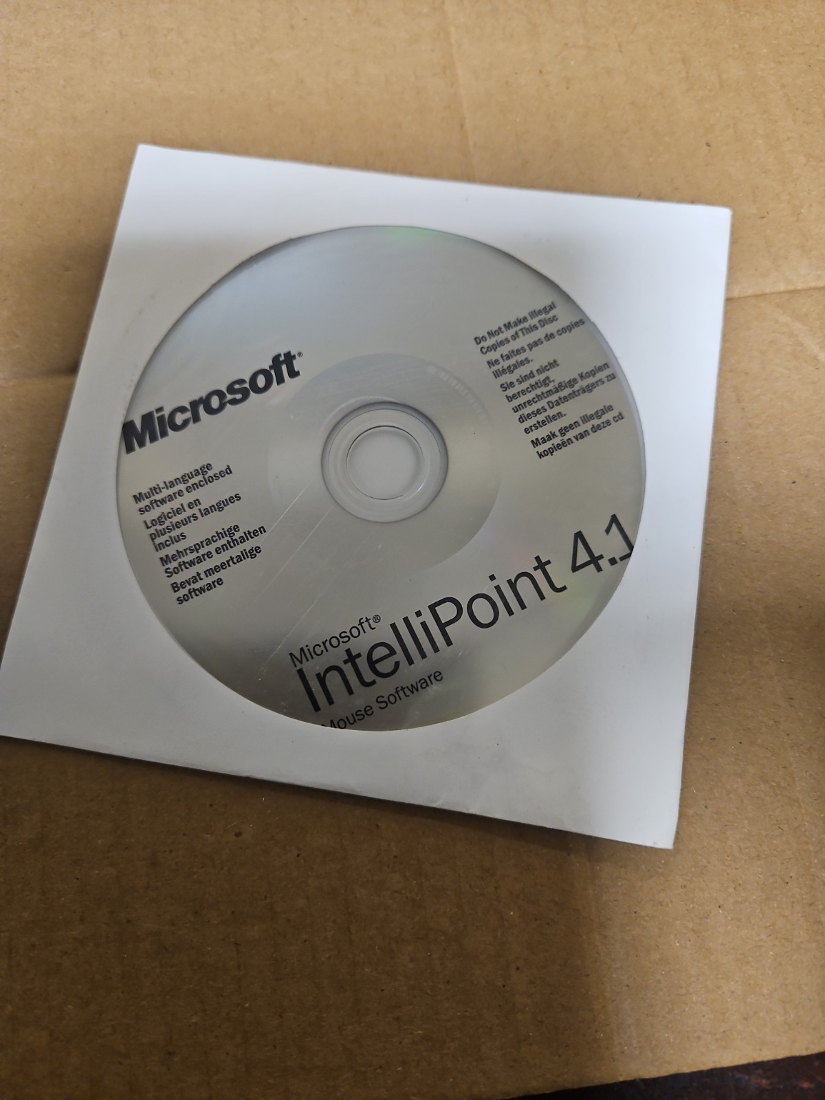 Microsoft Intellipoint 4.1 Mouse Software, Genuine