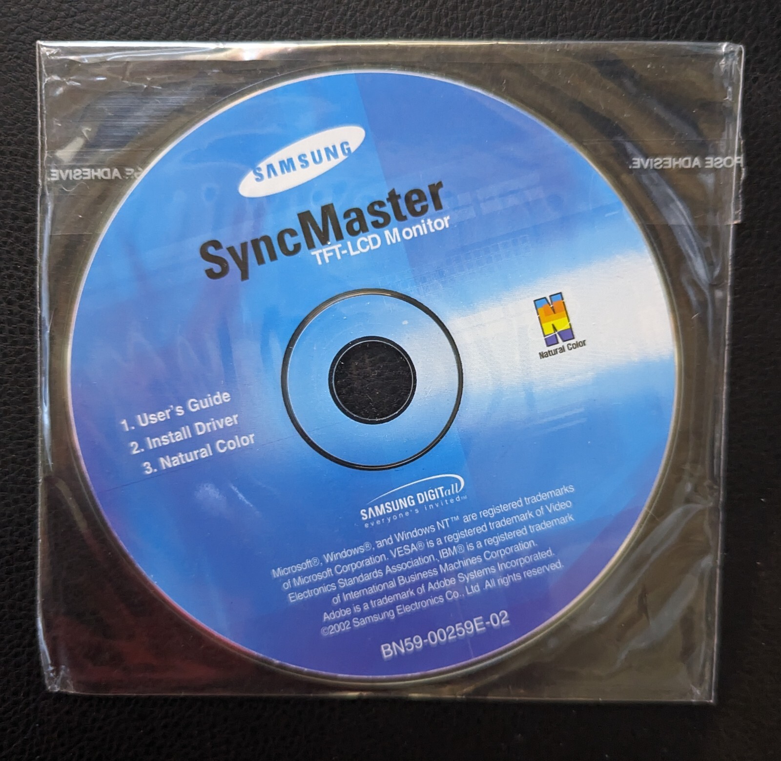 Samsung SyncMaster User’s Guide/Install Driver for TFT-LCD Monitor – DISC ONLY
