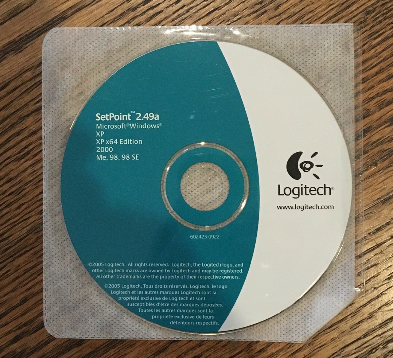 Logitech SetPoint 2.49a Software CD for Windows
