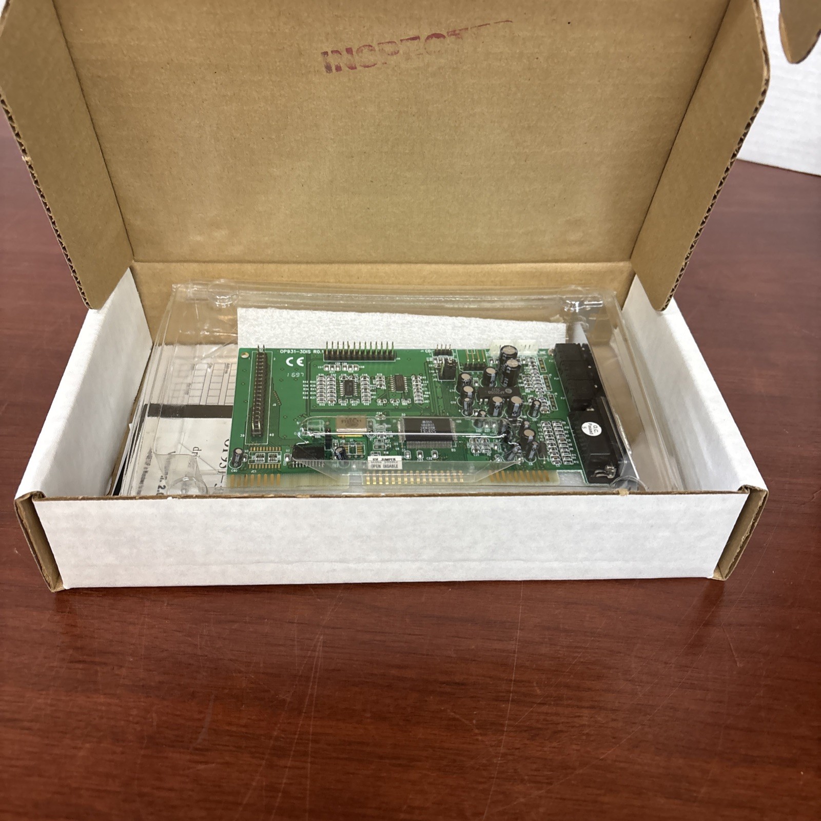 Vintage Opti OP931-3DIS Sound Card, Box and 3-1/2″ Floppy Disk