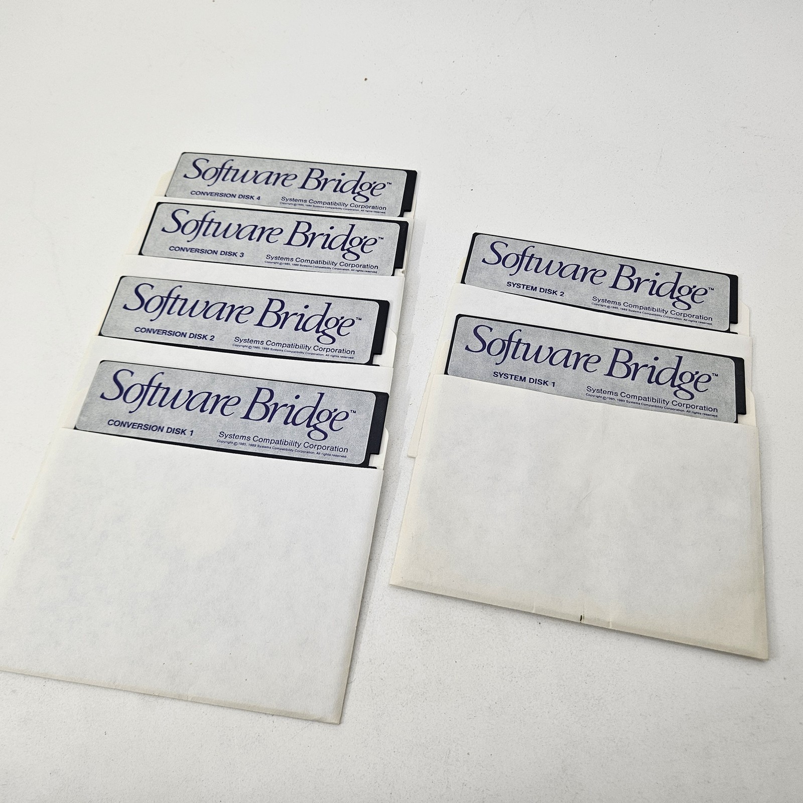 Software Bridge Conversion & System Disks 5.25″ Floppy Set (6 Disks) Systems