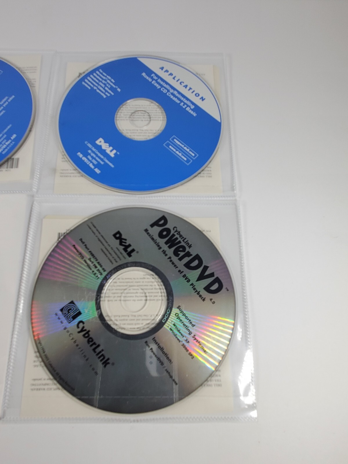 Dell Dimension Resource CD, Roxio Easy Cd Creator 5.2, Dell Tools, Power DVD 4.0