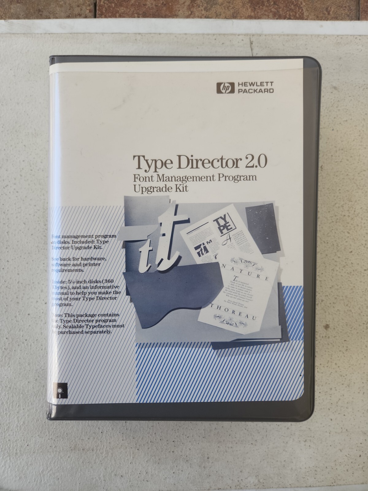 Hewlett-Packard Type Director 2.0 Font Management Program Upgrade Kit -Vintage