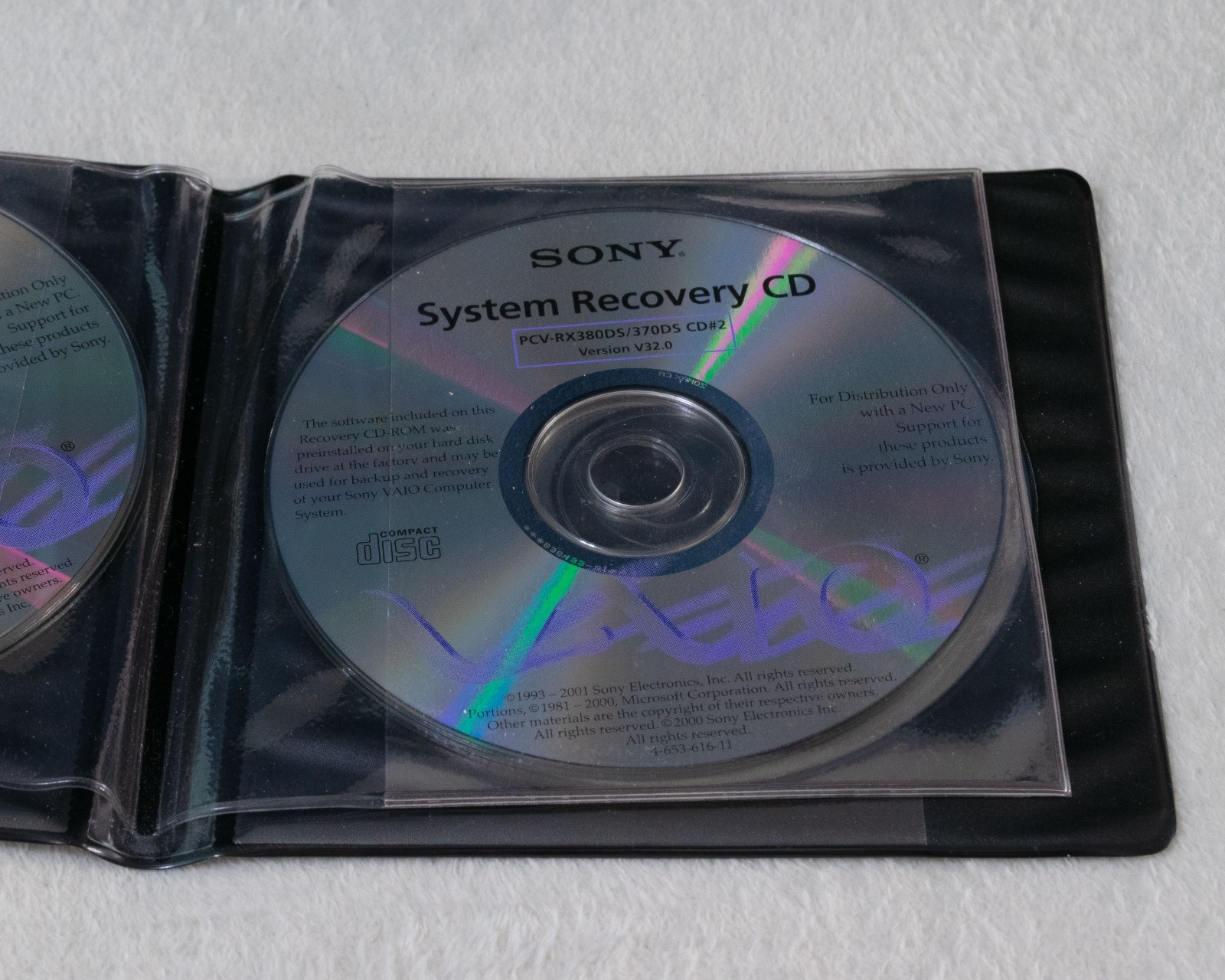 Sony VAIO System Application Driver Recovery CDs PCV-RX380DS/370DS 6 Discs