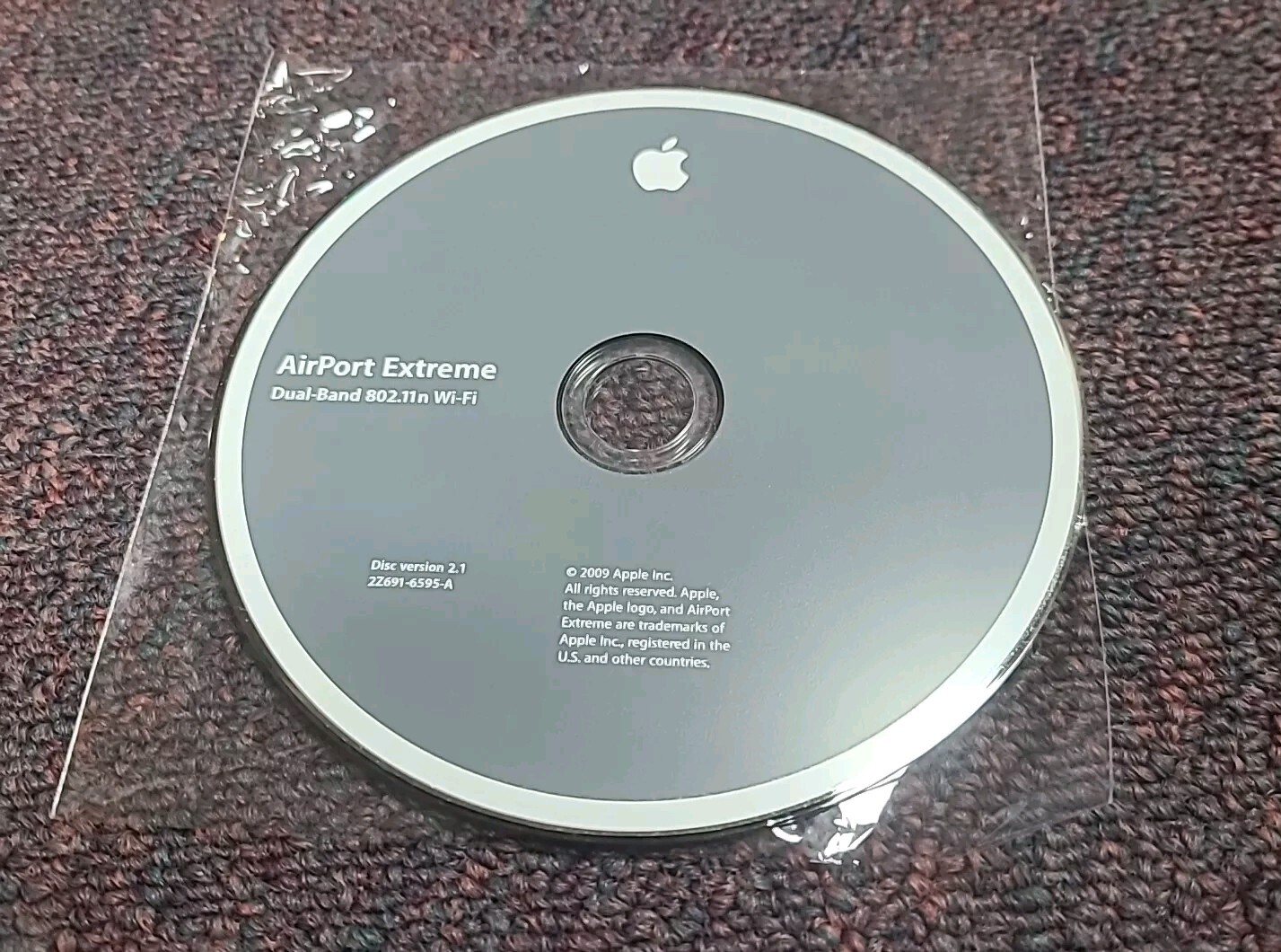 Apple Macintosh AirPort Extreme Dual Band 802.11n Wifi Ver 2.1 Installation CD