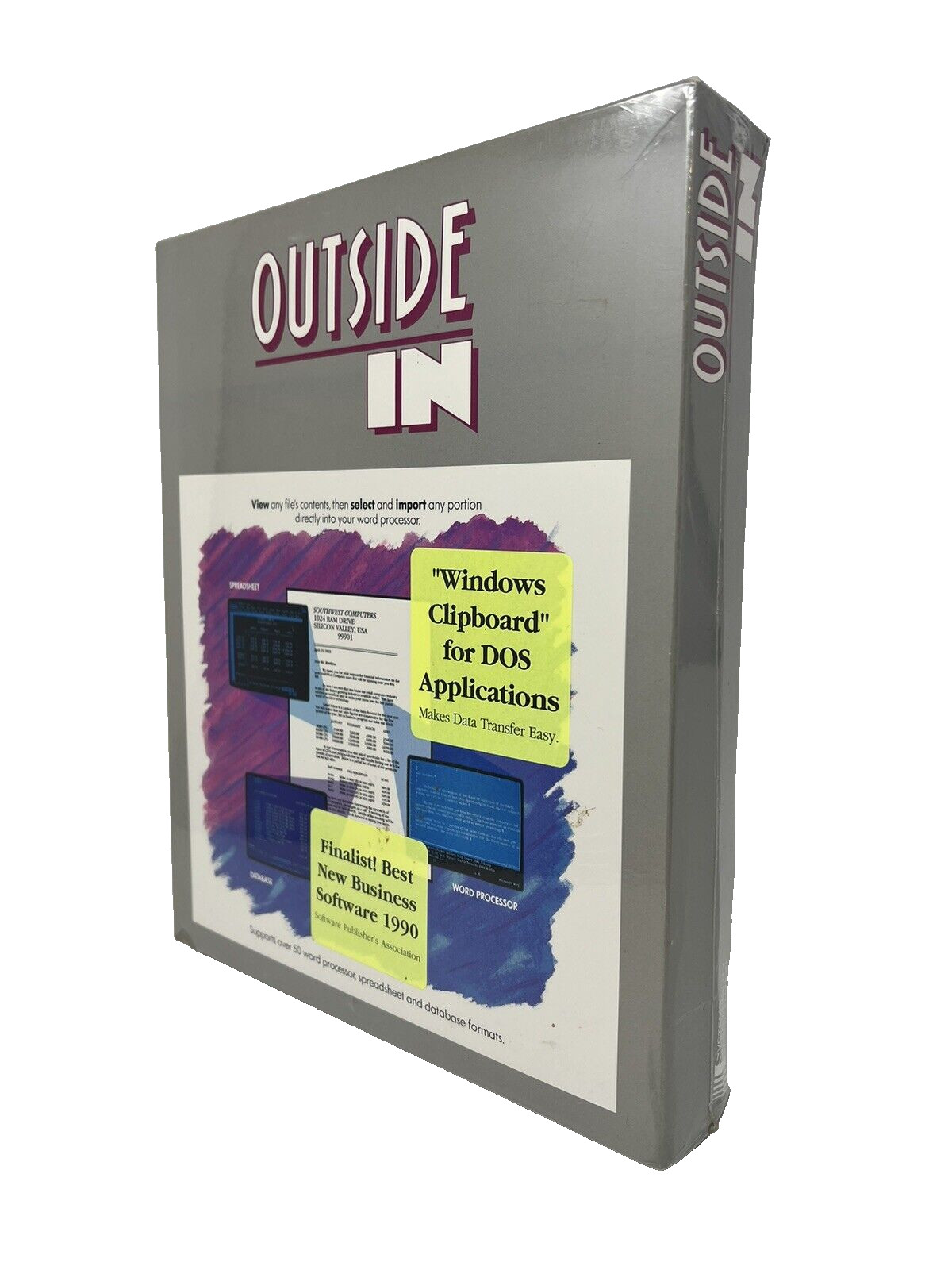OUTSIDE IN Business Software for Word Processor Spreadsheet Database Formats