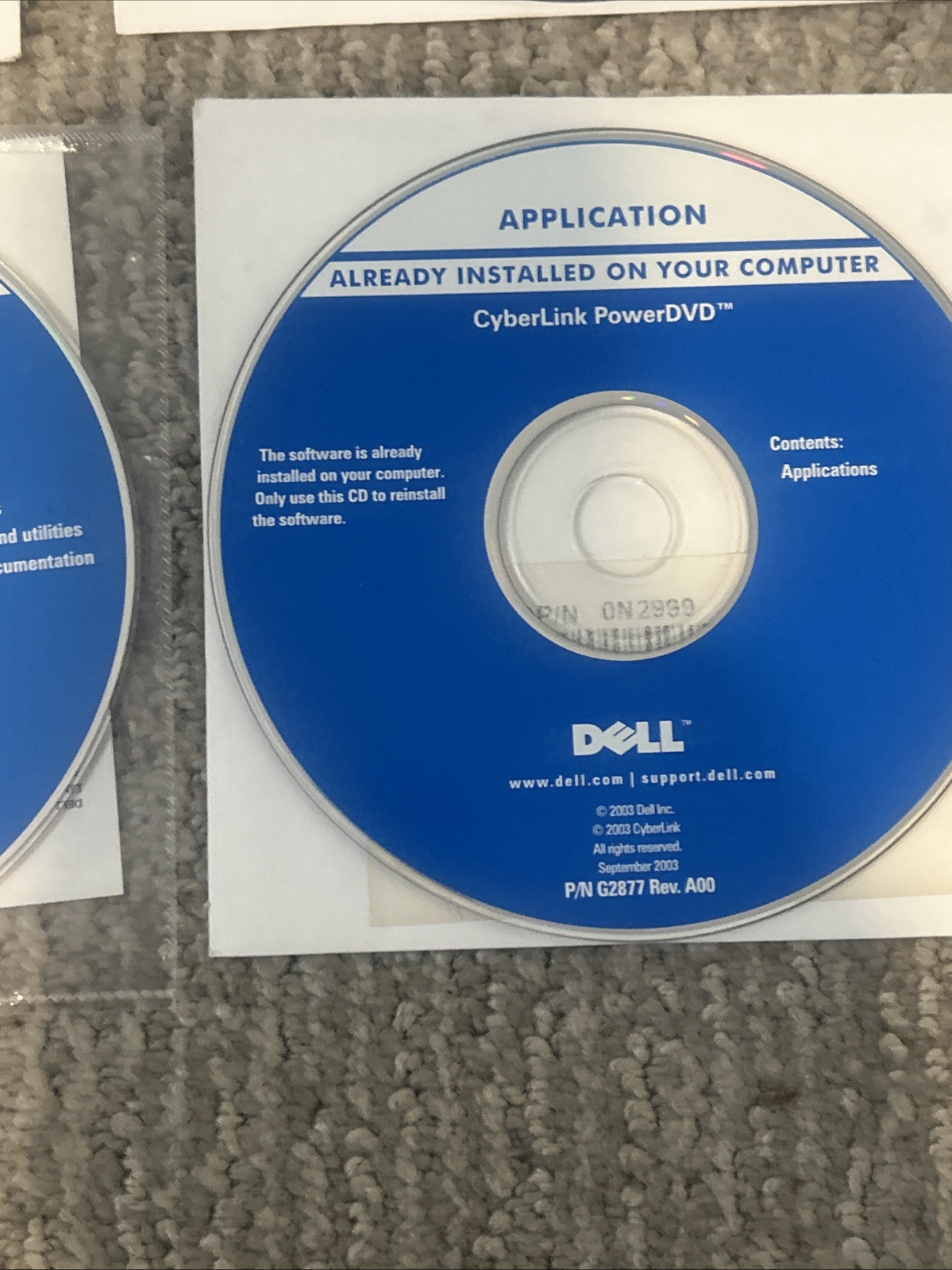 Dell Drivers & Applications CD Set For Windows XP Operating System 6 CDs Total