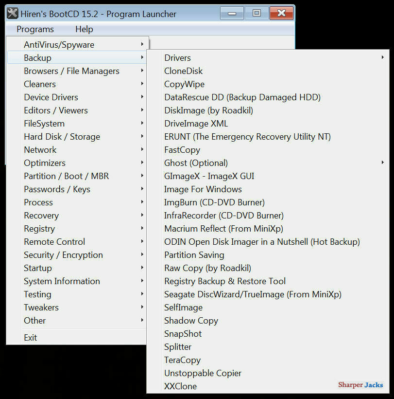 Hiren’s Boot CD – PC Repair, Virus Removal, Clone, Recovery, Password – USB