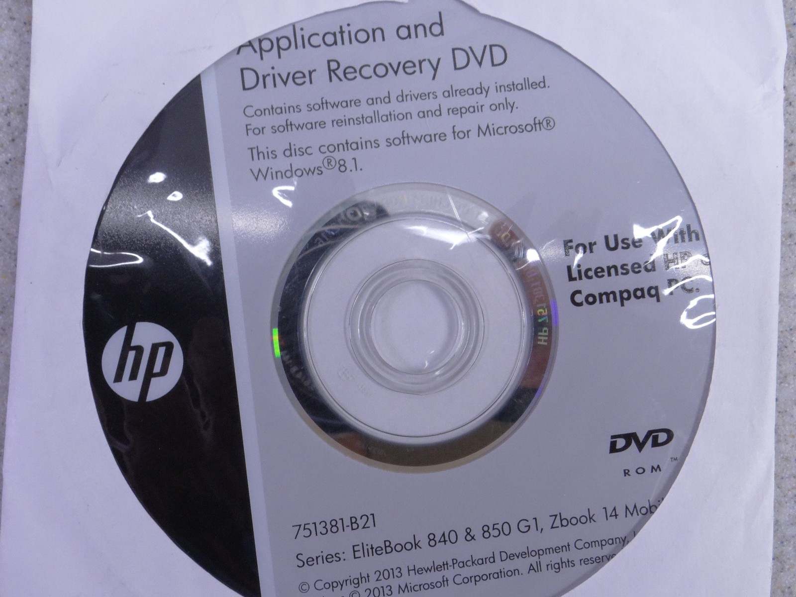 HP Driver Recovery DVD Windows 10 – EliteBook 840, 850, G1, Zbook 14 Mobile