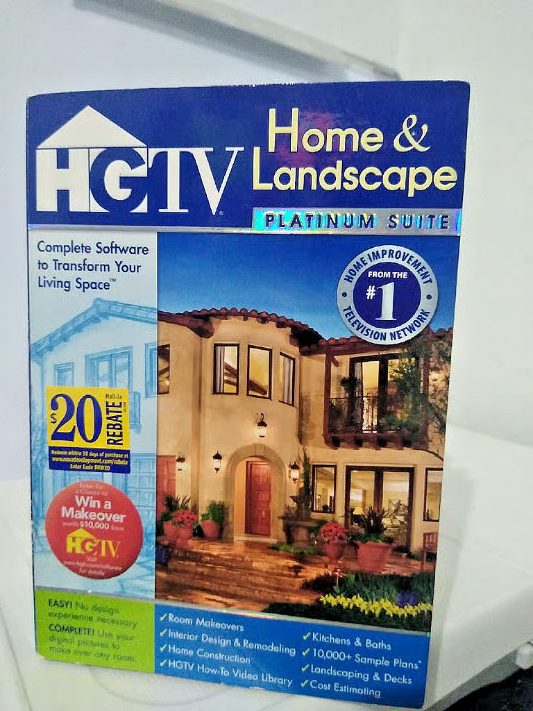 HGTV Home & Landscape Platinum Suite Design, Version 4, PC – XP Vista, 7, 8