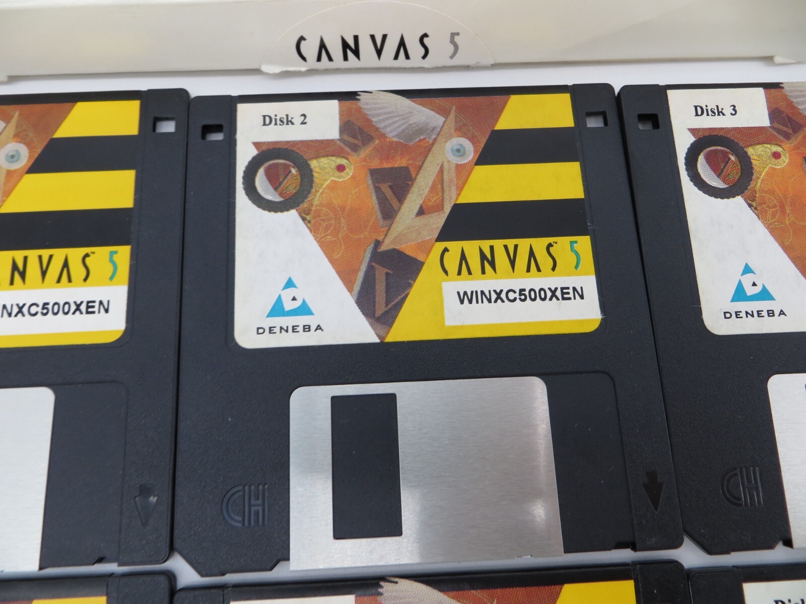 CANVAS 5 Installation Disk Set C0245-0022-EN 3.5″ Floppy Discs vintage computer
