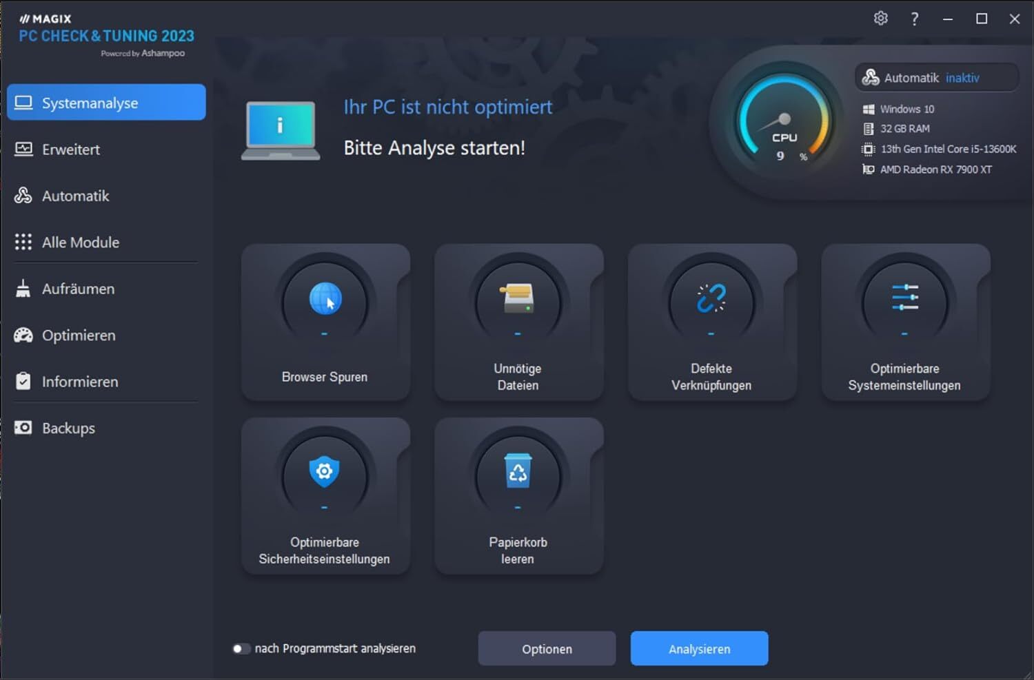 Magix PC Check & Tuning 2023 | PC Optimization | Windows 10 [1 License | License]