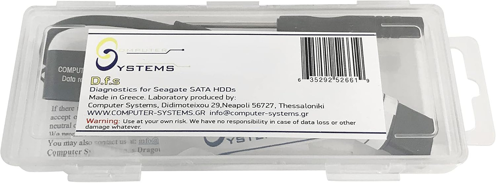 Diagnostics for Seagate Dfs Data Recovery USB Tool Kit. Compatible with Seagate