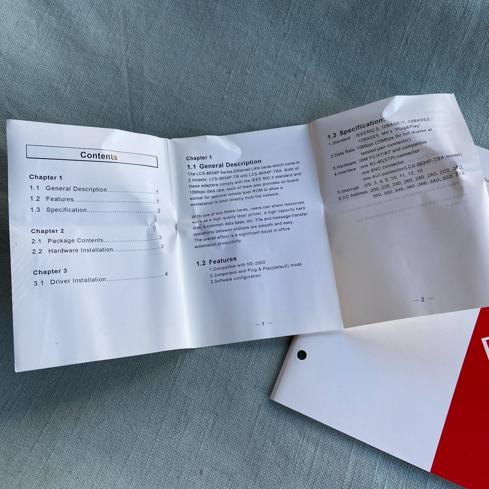 Computer Software Drivers Longshine LAN Network Card Manual Ver 5.00 2.08 SCO Un