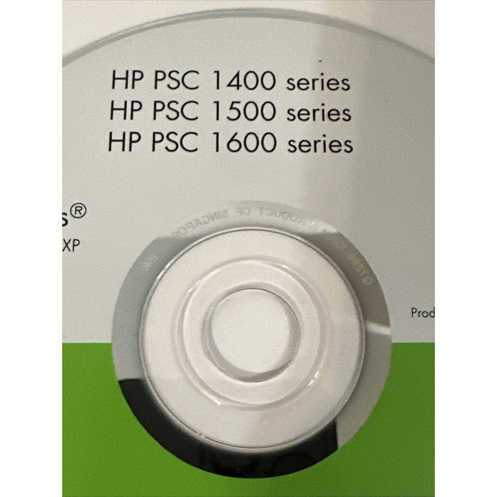 HP PSC 1400 1500 1600 Series Printer Software Driver CD Windows XP 98