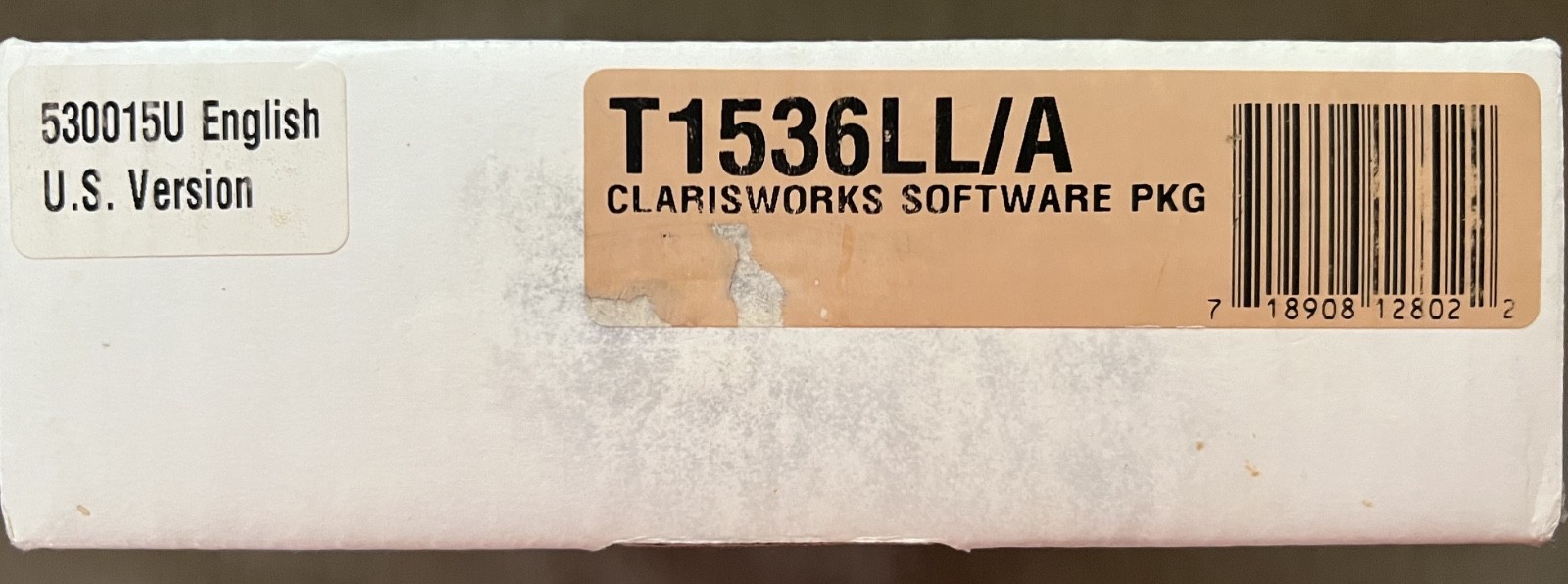 VINTAGE Macintosh ClarisWorks Software v. 2.1 (T1536LL/A) 1994 MINT