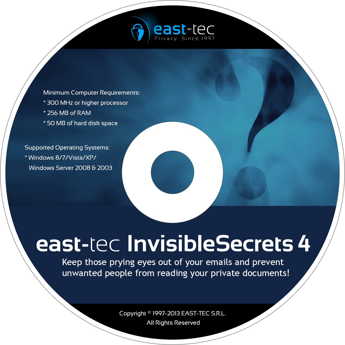 East-tec Invisible Secrets Hide files sensitive data , Encrypt File Folder