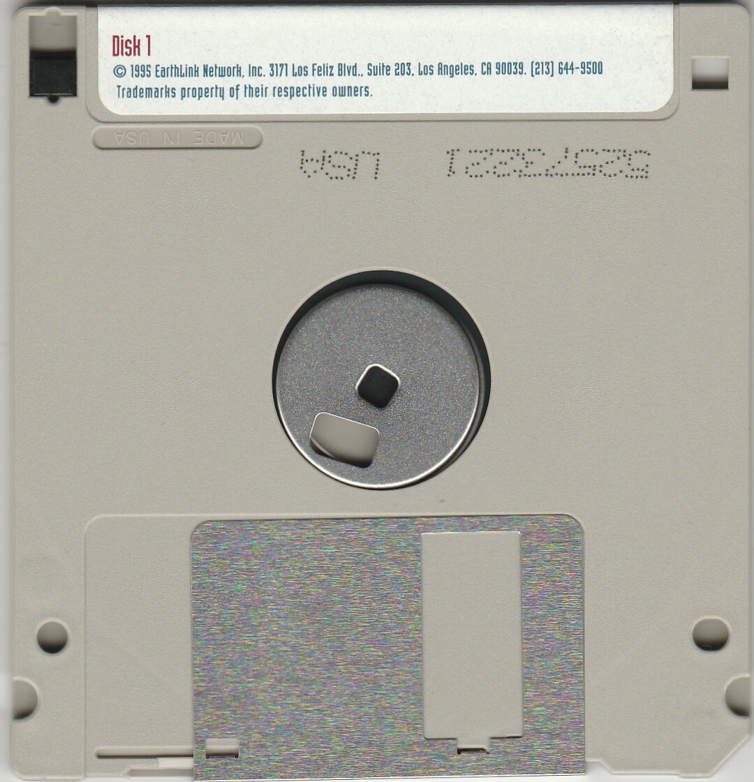 Total Internet Access Ver. 1.3 for Windows by EarthLink ~ 3.5″ disk 1995