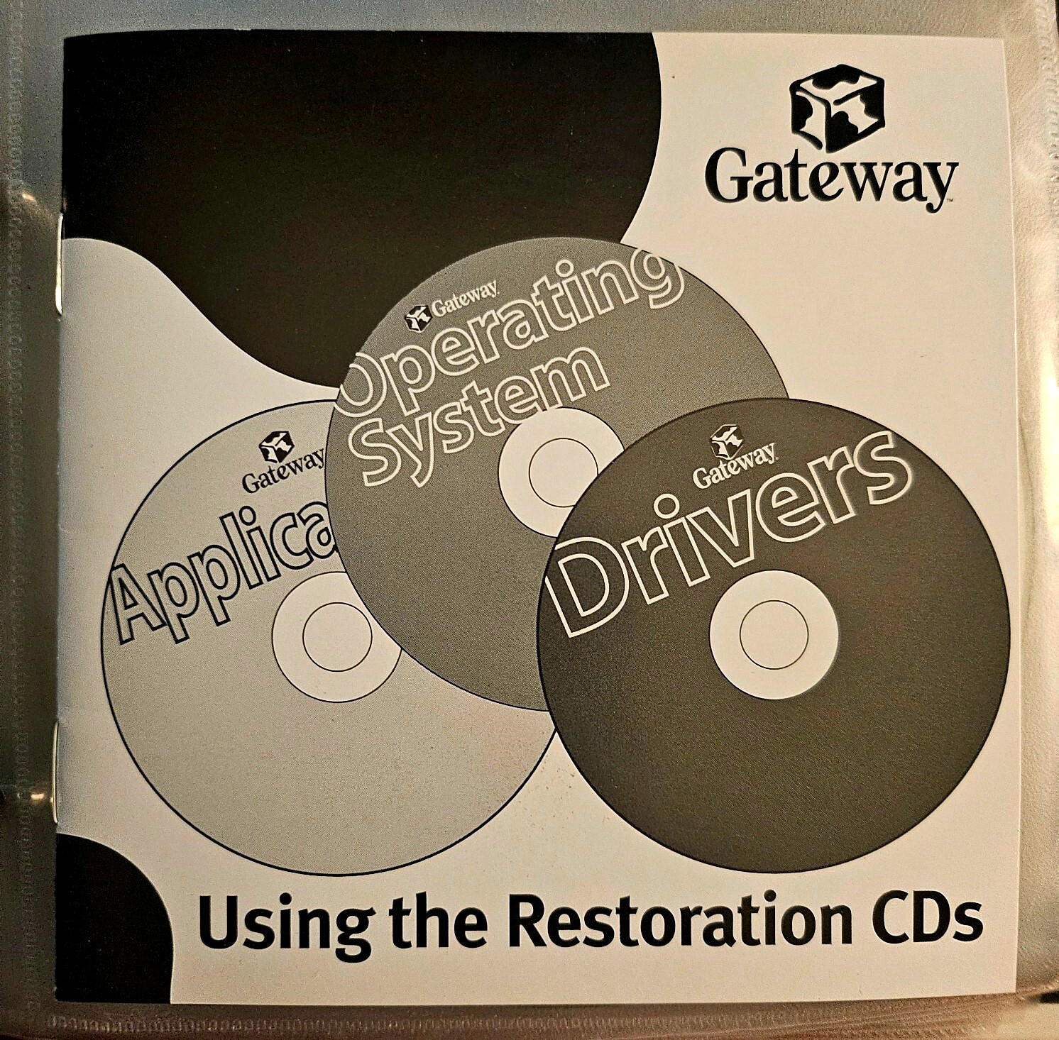 Gateway Restoration CDs with Manual – 9pc CD Disk Set Gateway Software