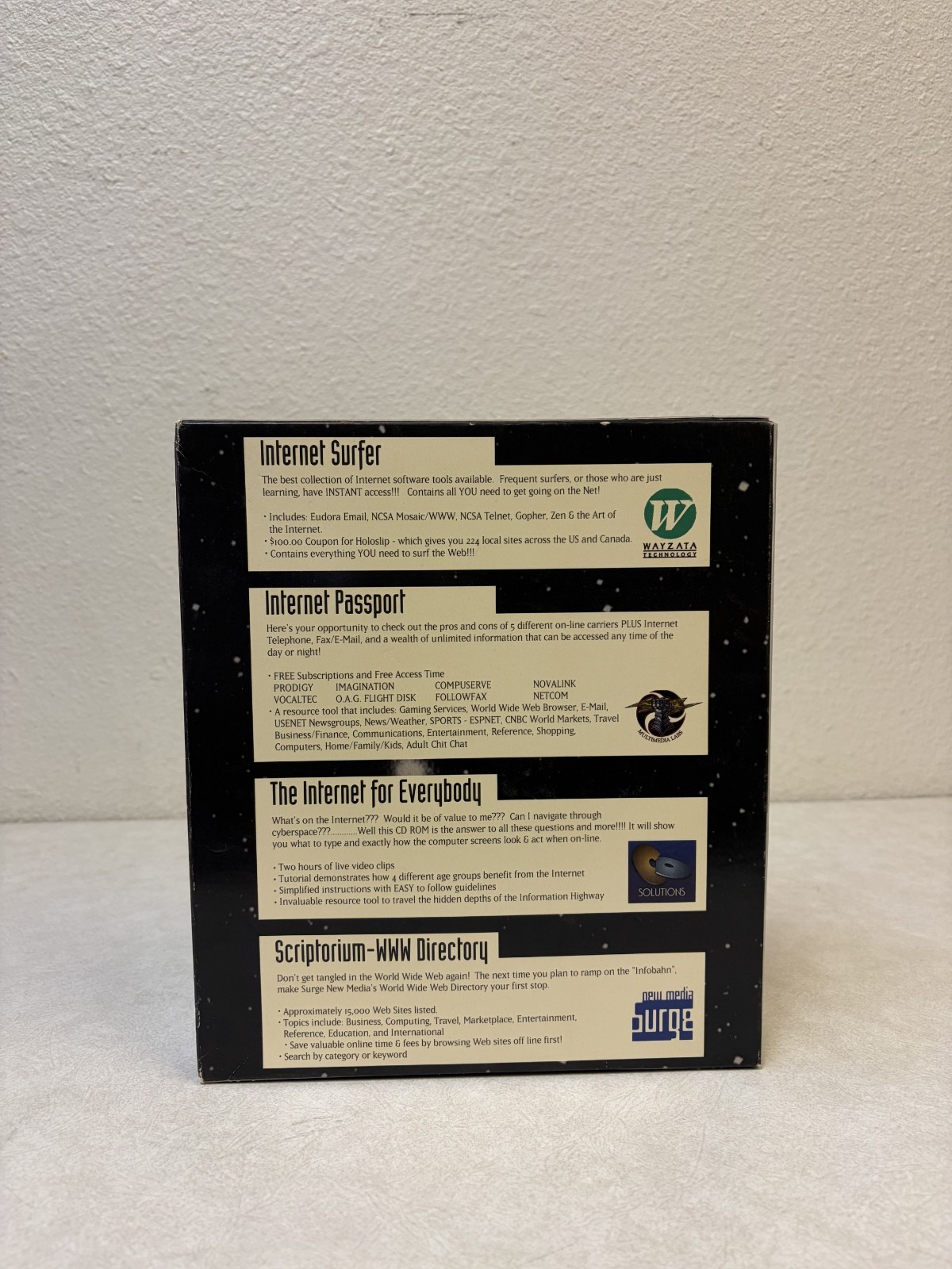 Internet Plus Sealed New Old Stock Vintage Complete Internet Package CD Roms
