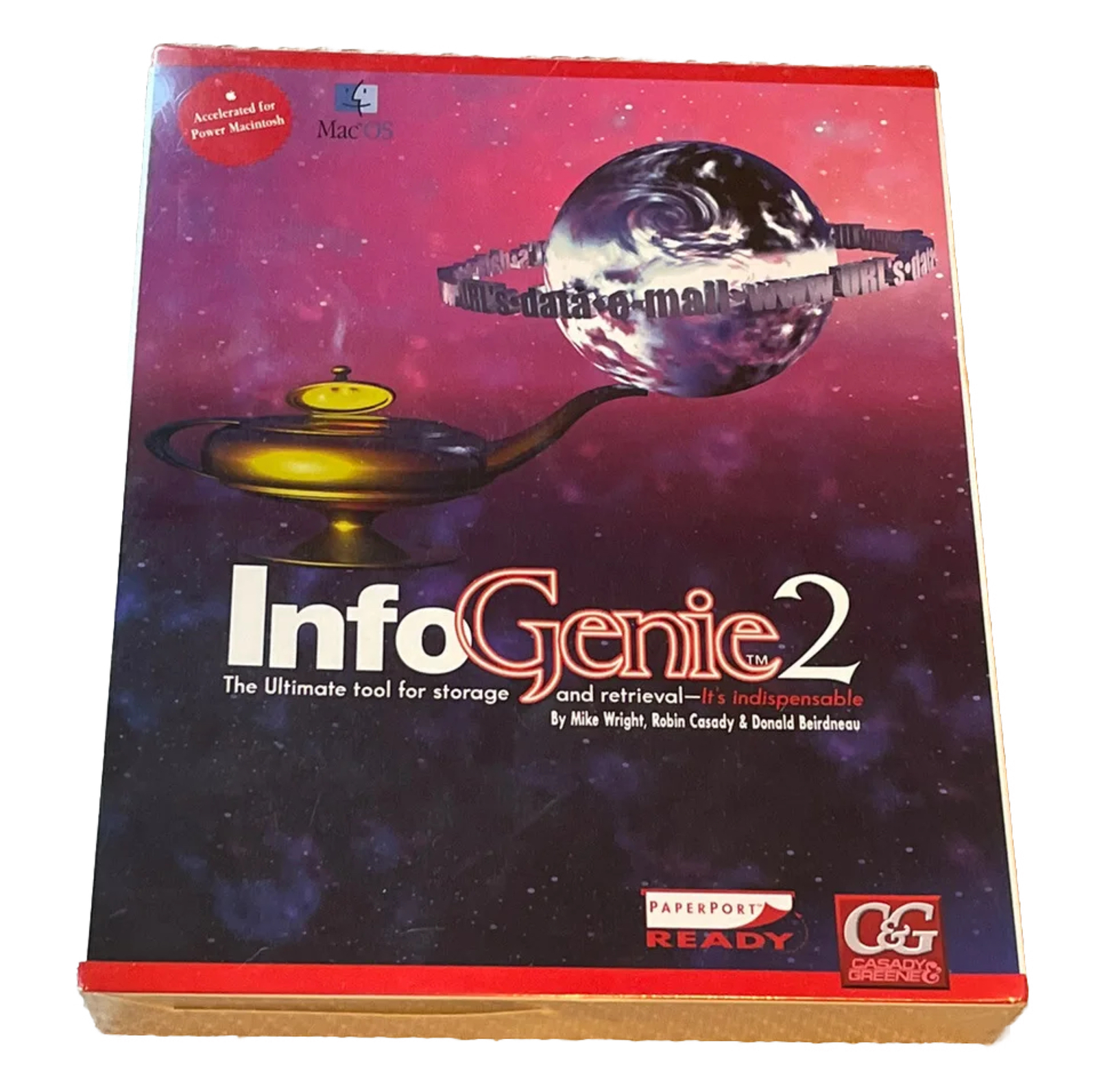 VTG Mac Plus Software NOS Sealed InfoGenie 2 OS 7.0 7.6 Power Mac Native Savvy