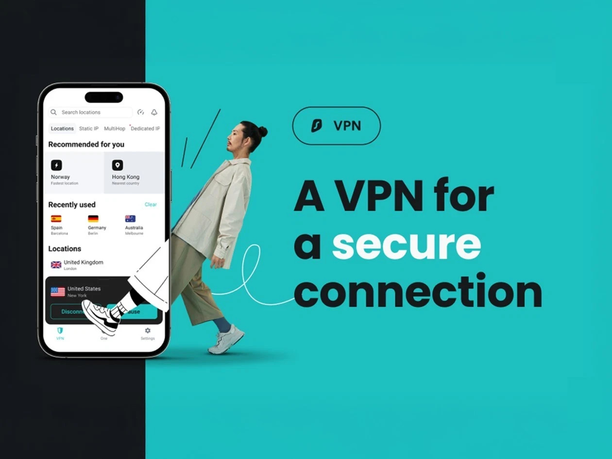 Surfshark One+ VPN 2 Year Subscription – 3 Bonus Months! 27 Total!