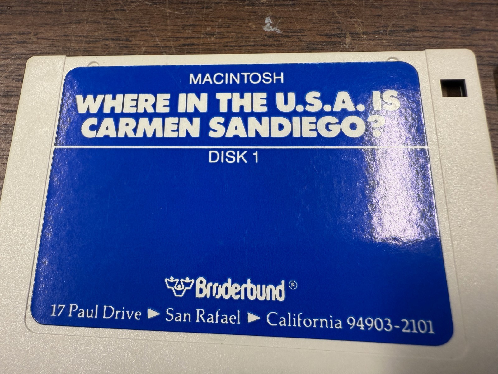 Vintage Apple software : Where in the U.S.A. is Carmen Sandiego?