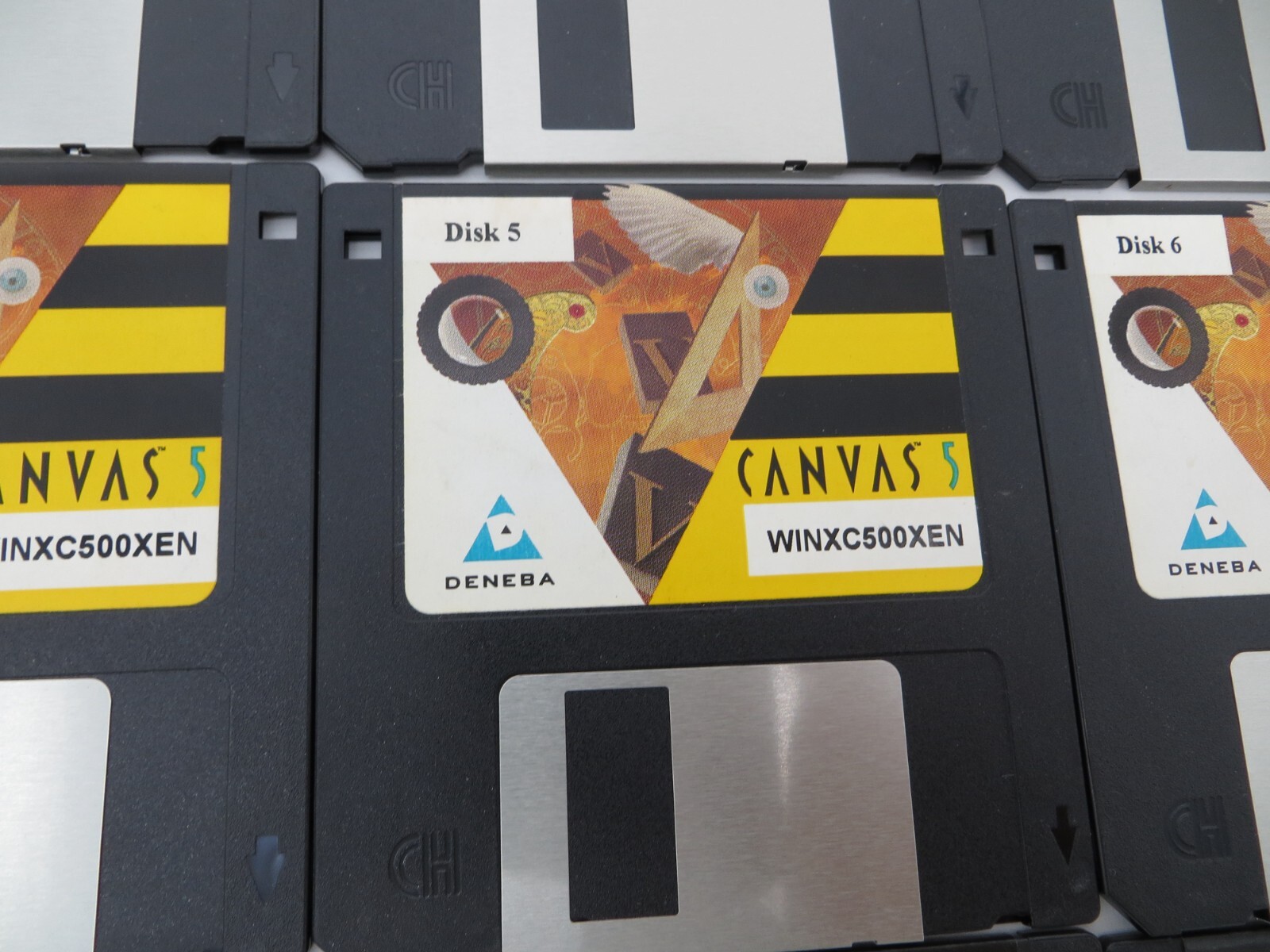 CANVAS 5 Installation Disk Set C0245-0022-EN 3.5″ Floppy Discs vintage computer