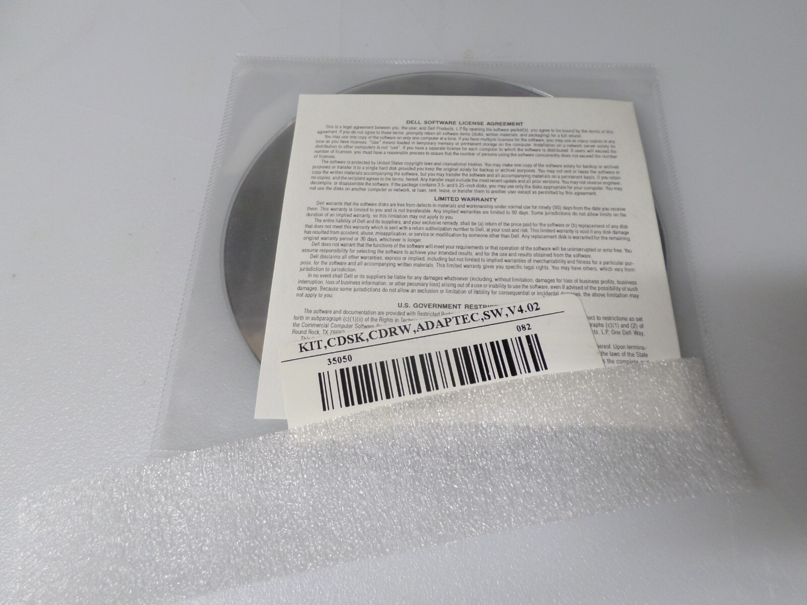 ADAPTEC EASY CD CREATO0R 4.02 (DISC) – DELL VERSION 3.0 – WINDOWS NT/95/98/2000