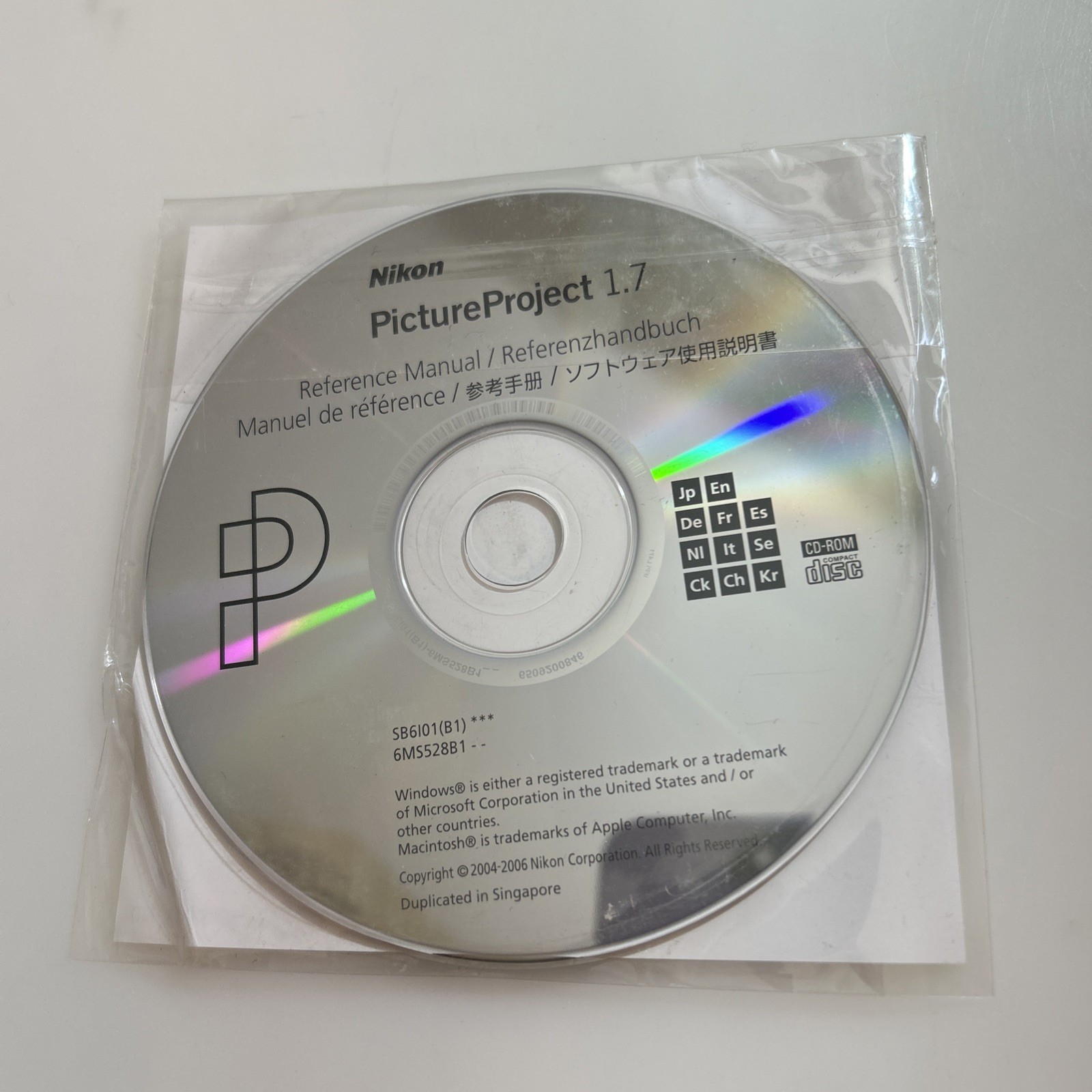 Nikon Picture Project 1.7 Windows & Mac CD-Rom & Reference Manual 2 Discs h2993s