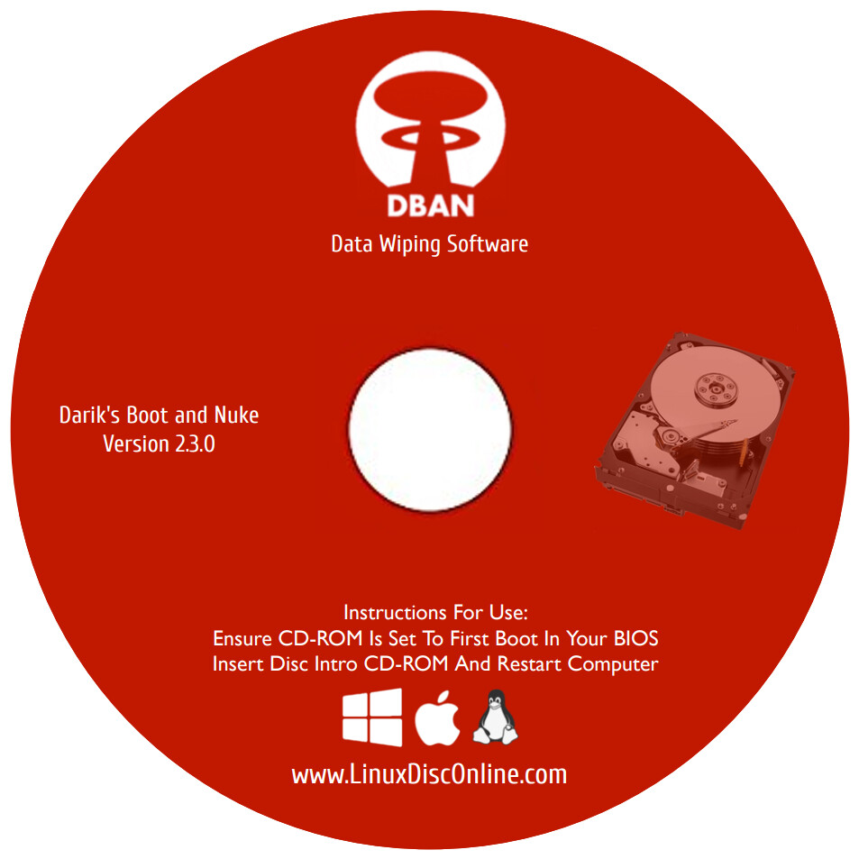 Hard Drive Wipe Erase Format Destroy Data Clean PC Disk Eraser Cleaner NEW 2023