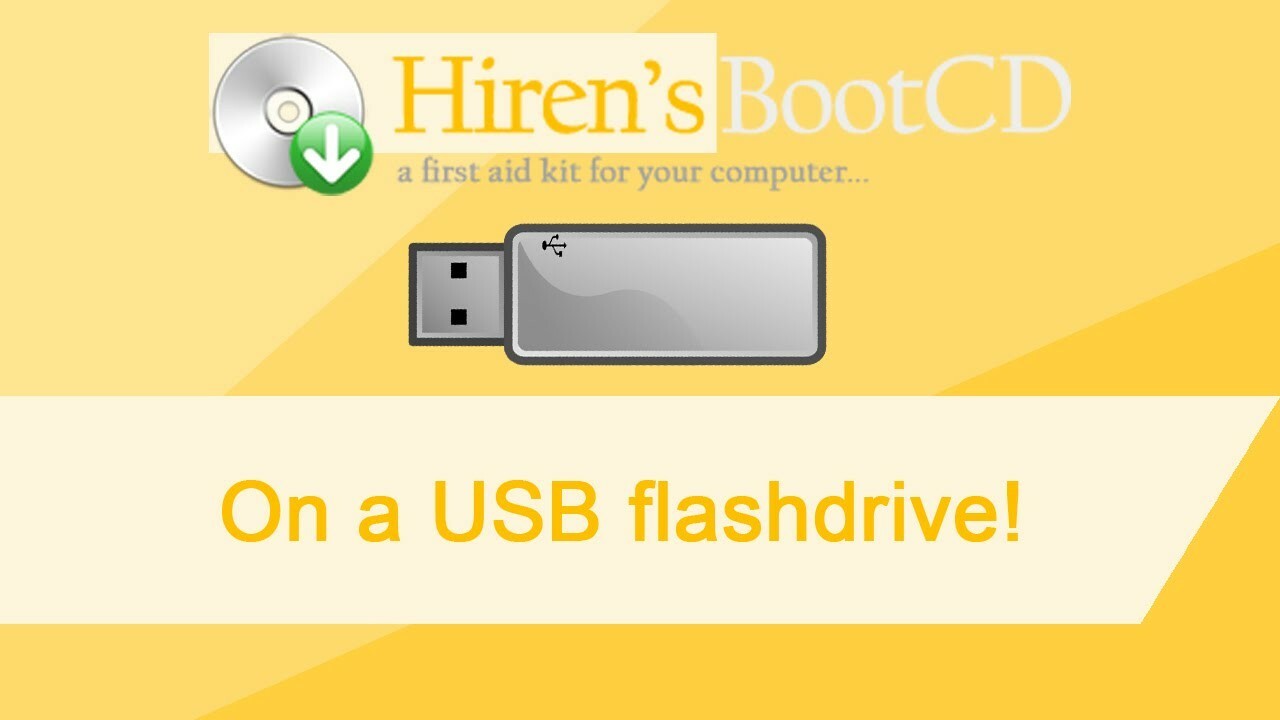 Hirens version 16.3 Boot CD USB Computer Repair Recovery 4 Windows +Bonus tools×