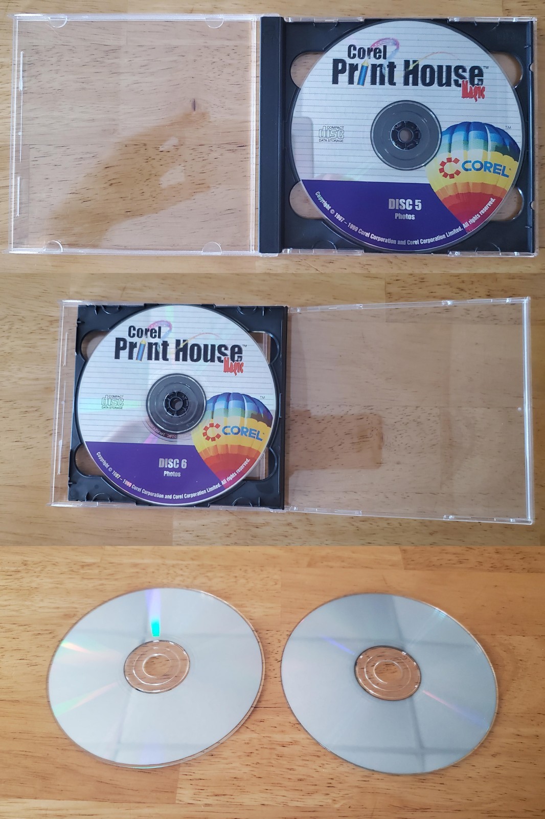 Lot of 15 vintage photo/print editing & misc software discs — FREE SHIPPING