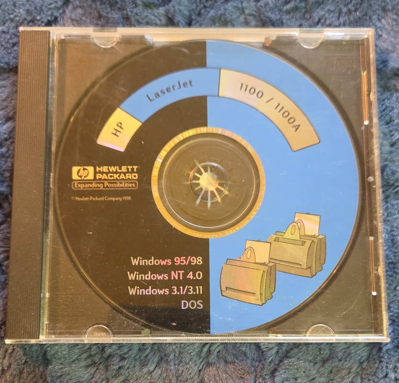 Hewlett Packard LaserJet 1100/1100A Drivers Update CD Windows DOS English